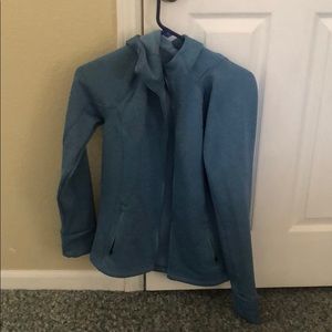 Small ceil blue under armour zip hoodie